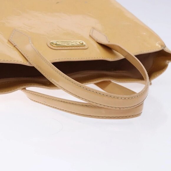 LOUIS VUITTON Vernis Wilshire PM Hand Bag Rose Flow Lantern Auth - Picture 8 of 16